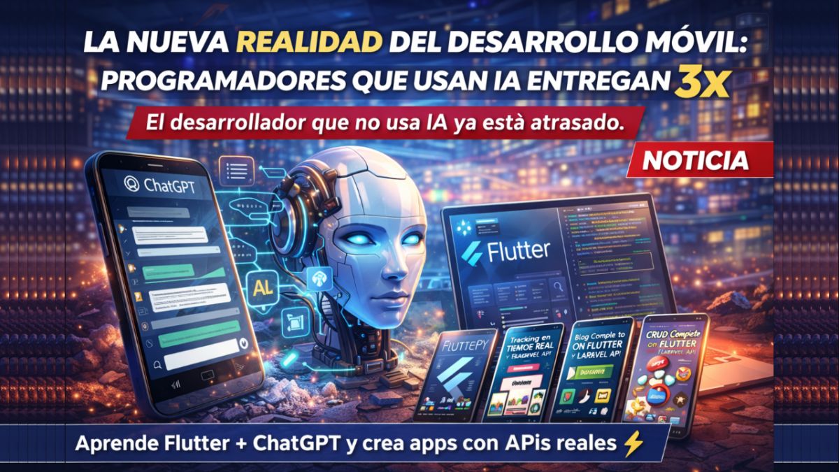 Programadores con IA entregan 3x más rápido: la nueva realidad del desarrollo móvil